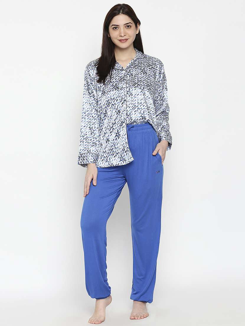 high rise solid pyjama  - 17740174 -  Standard Image - 3