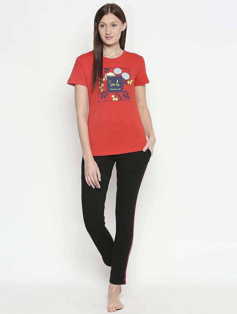 high rise side tape pajamas - 17740186 - Standard Image - 3