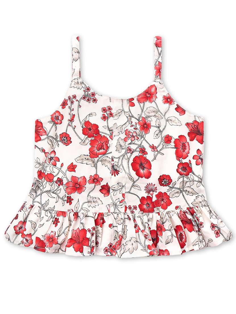 floral top with shorts set - 17740428 - Standard Image - 3