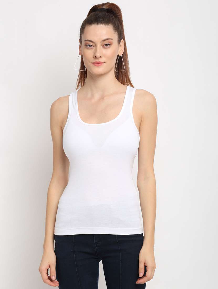 racer back solid camisole - 17740431 -  Zoom Image - 0