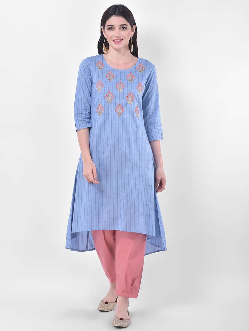 women's high-low kurta