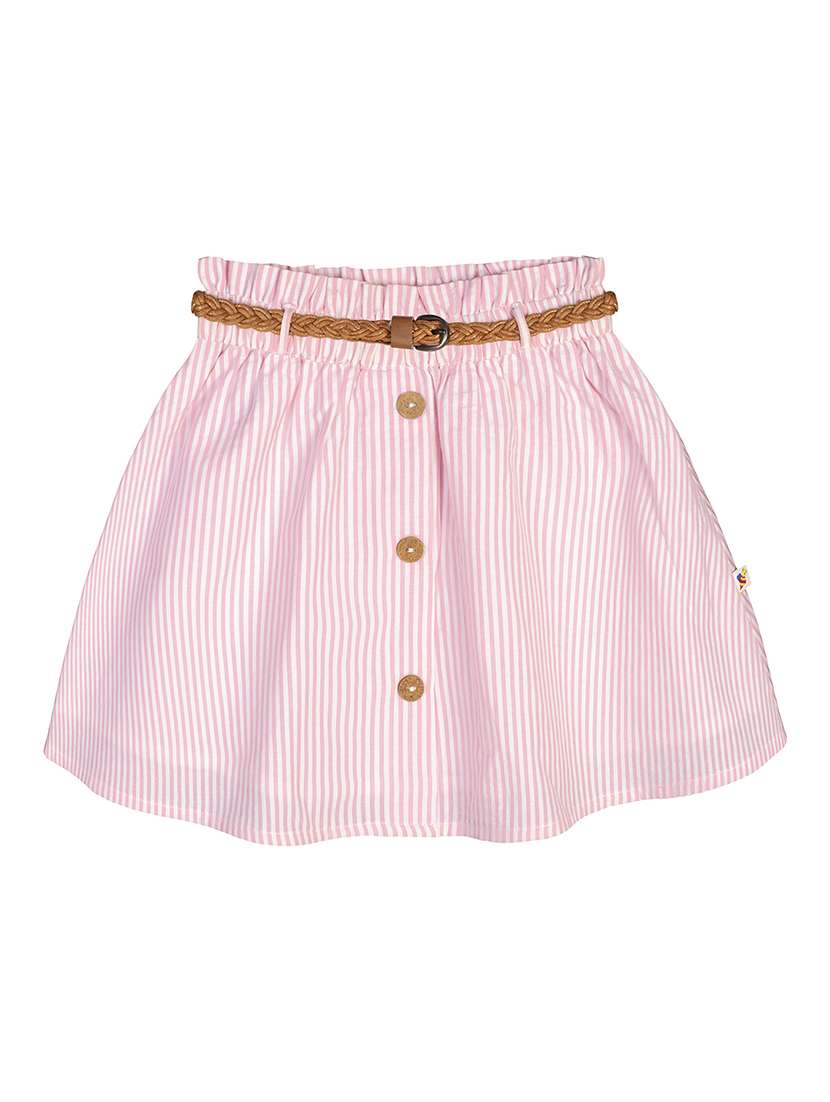 Buy online Pink Cotton Flared Skirt from girls for Women by