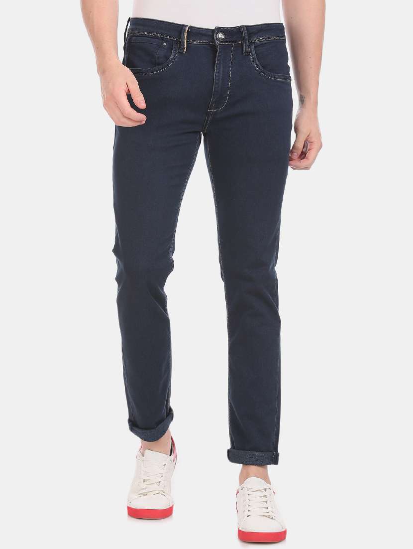 blue plain denim jeans  - 17742345 -  Zoom Image - 0