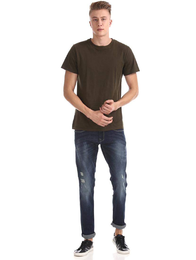 blue distressed denim jeans - 17742392 - Standard Image - 3