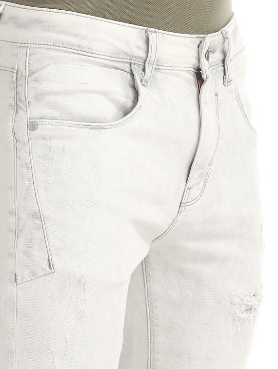 white distressed denim jeans - 17742408 - Standard Image - 3