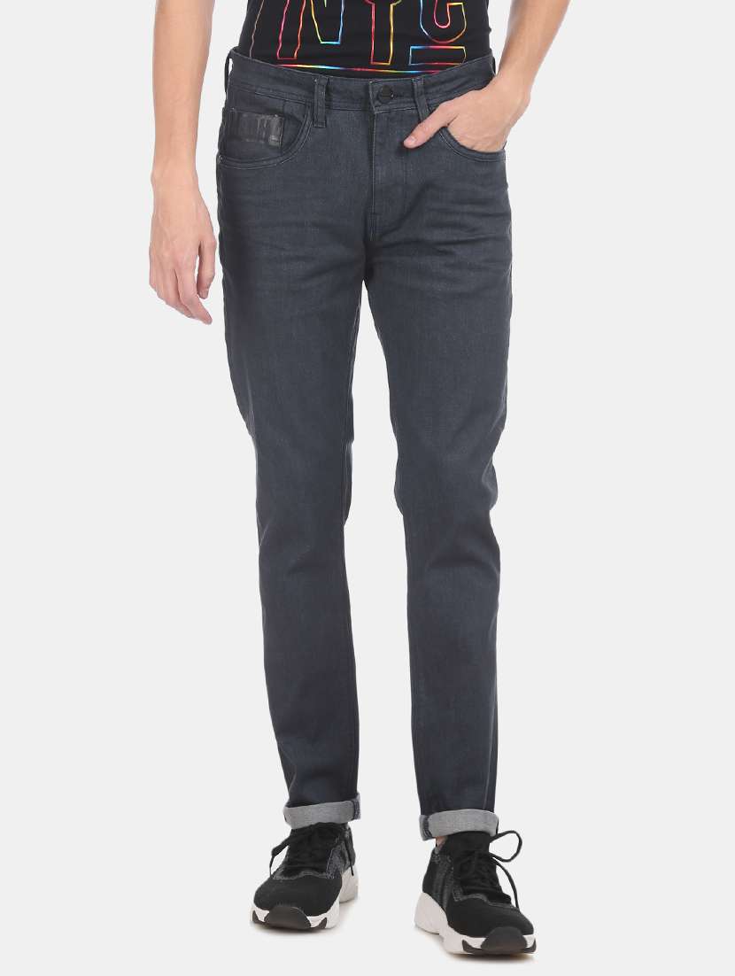 blue plain denim jeans - 17742472 - Zoom Image - 0