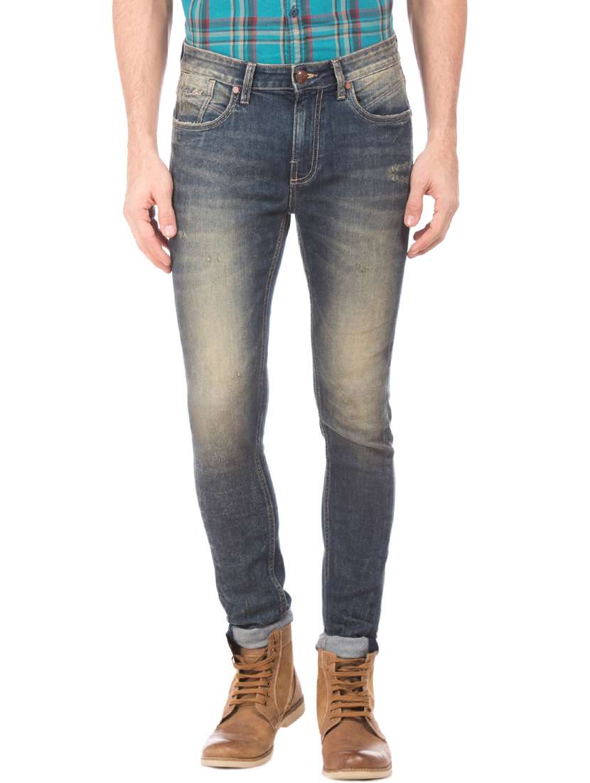blue light washed denim jeans - 17742521 - Zoom Image - 0