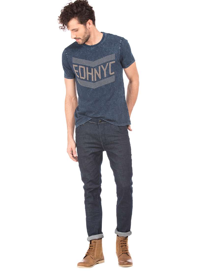 blue plain denim jeans  - 17742529 -  Standard Image - 3