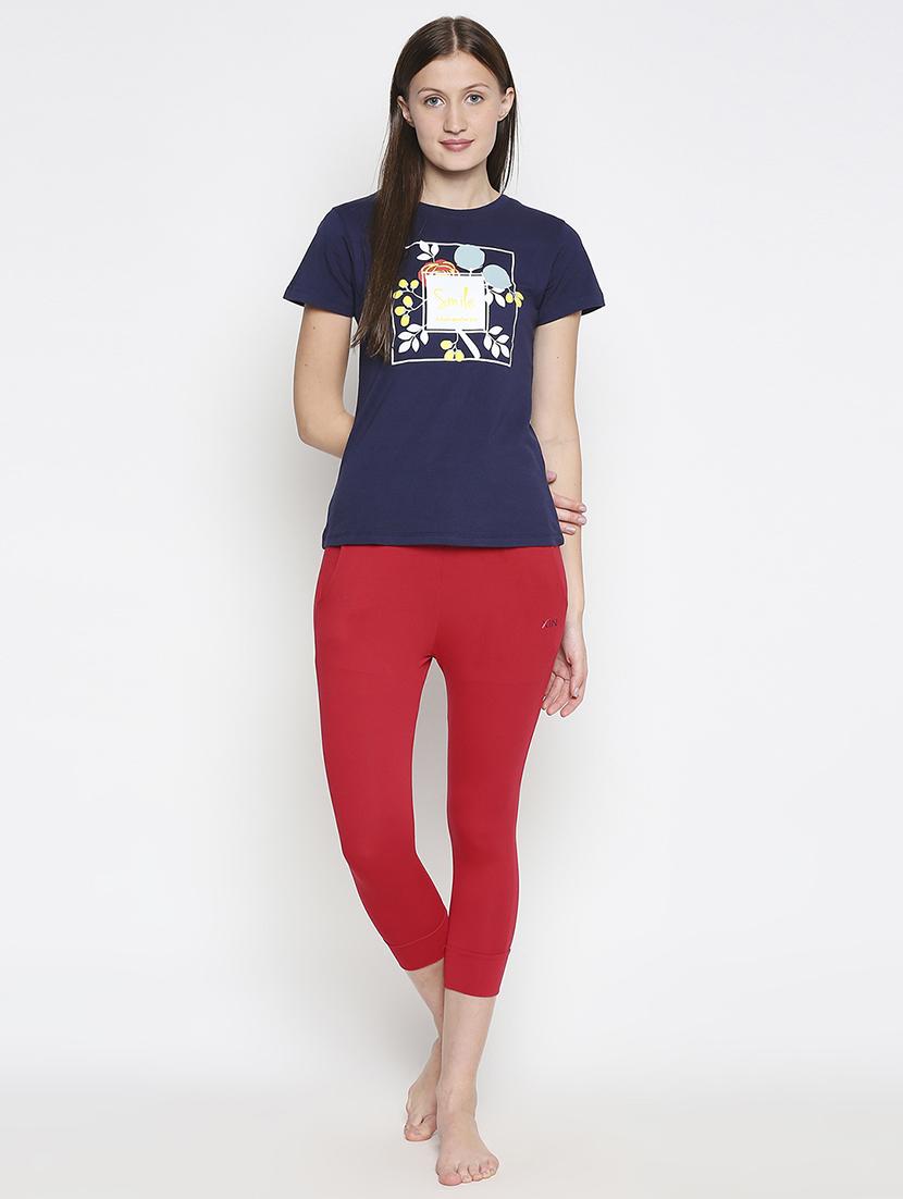 high rise solid capri - 17742673 - Standard Image - 3