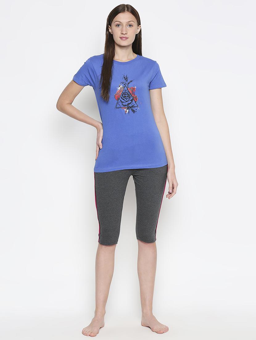 grey cotton regular capris - 17742684 - Standard Image - 3