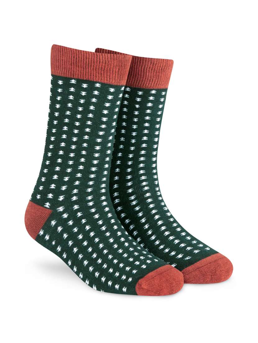 men printed ankle length socks 