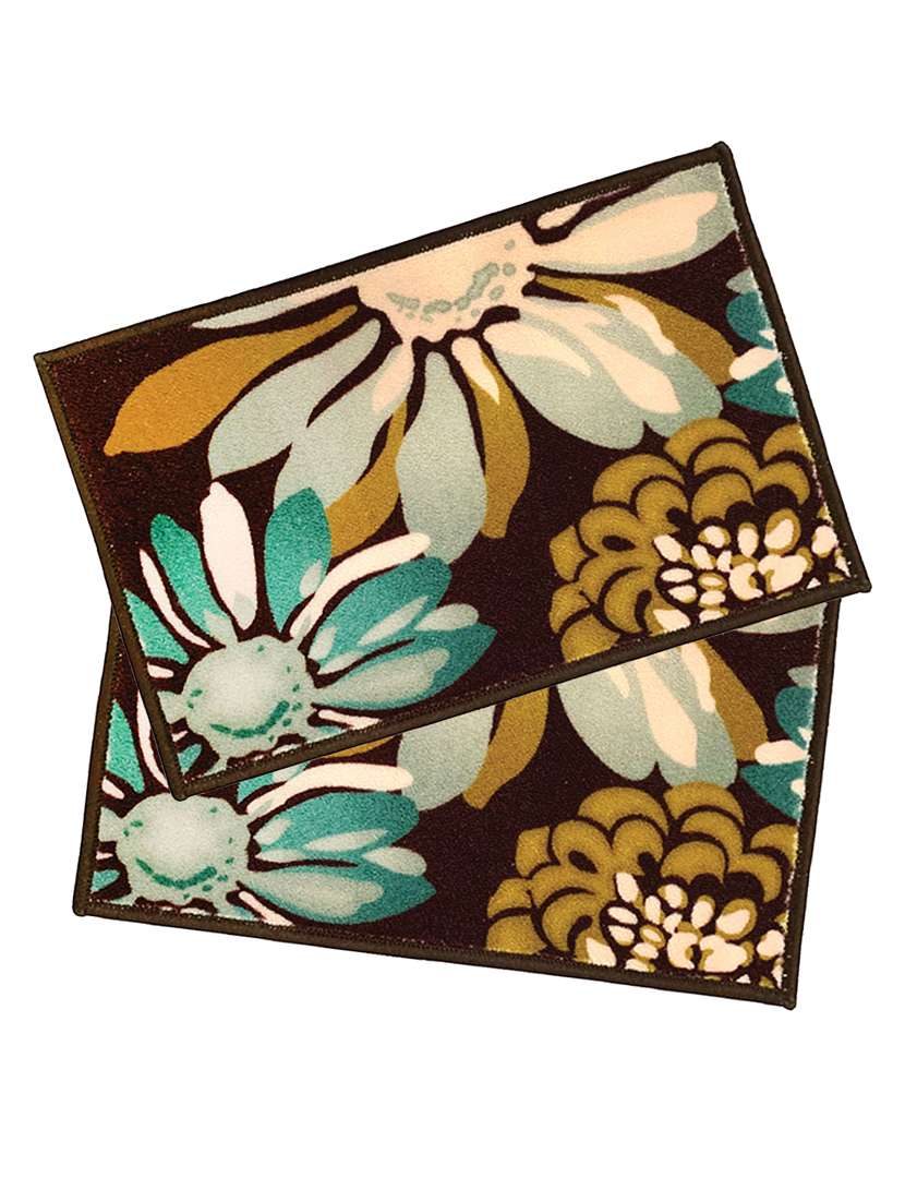 athom trendz premium anti slip printed doormat 37x57 cm pack of 2