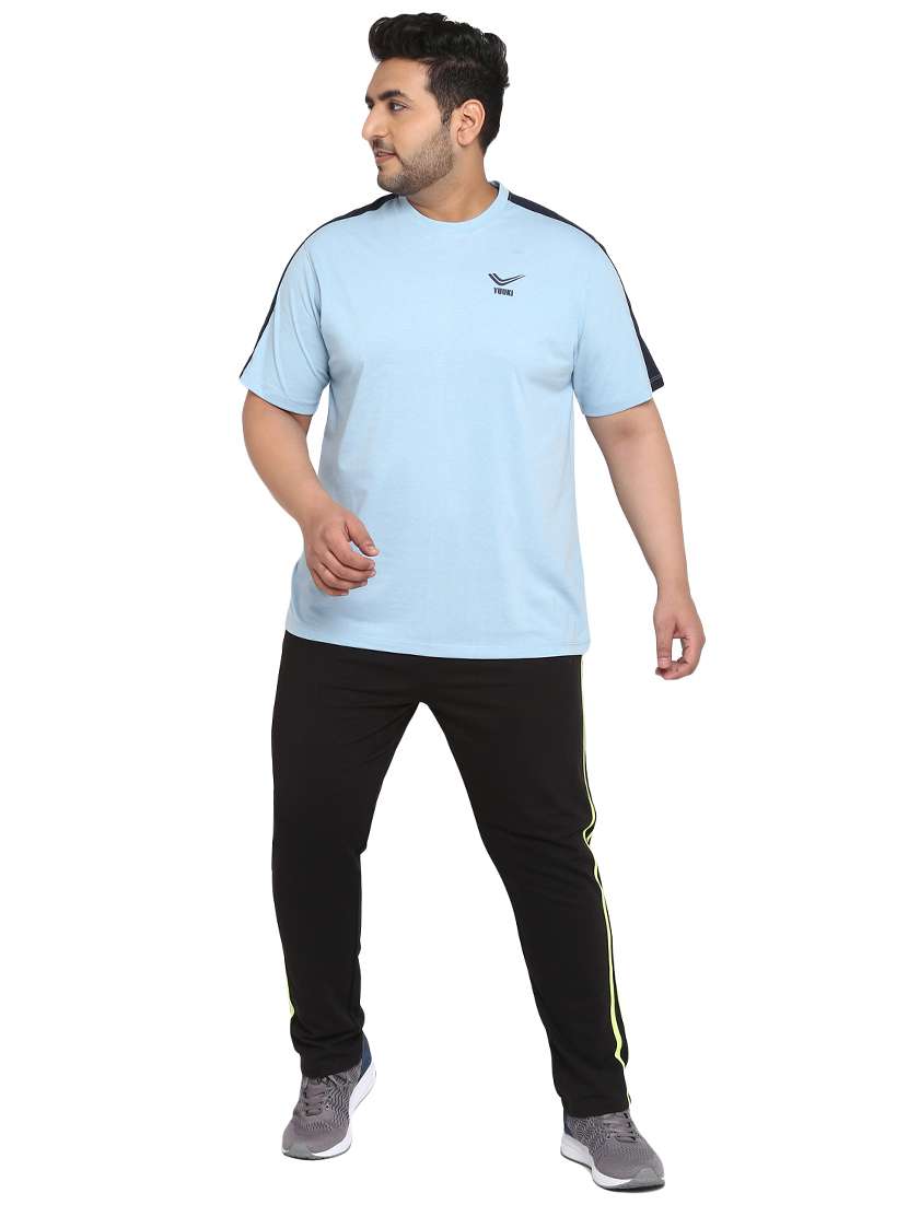 black side taped full length track pant - 17746045 -  Standard Image - 3