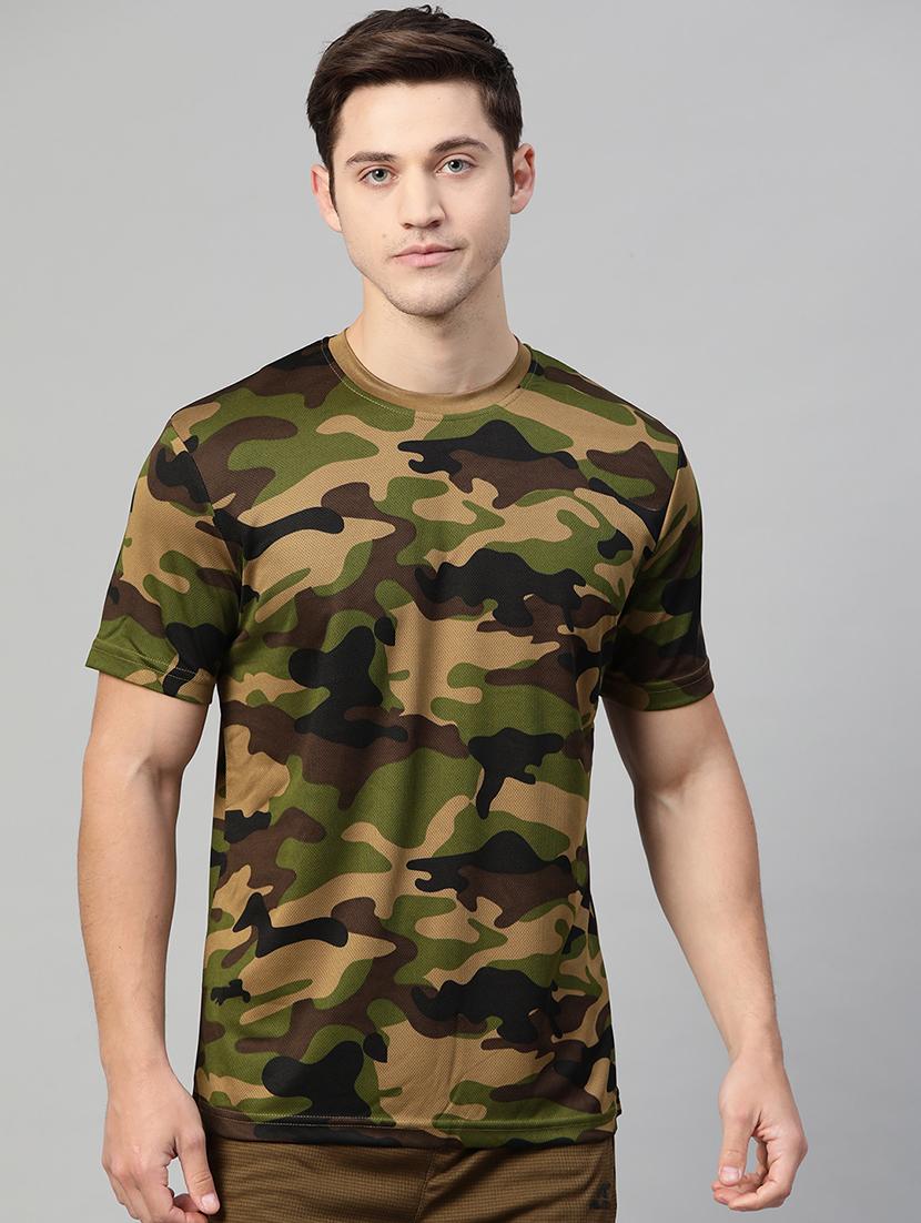 olive green camouflage t-shirt