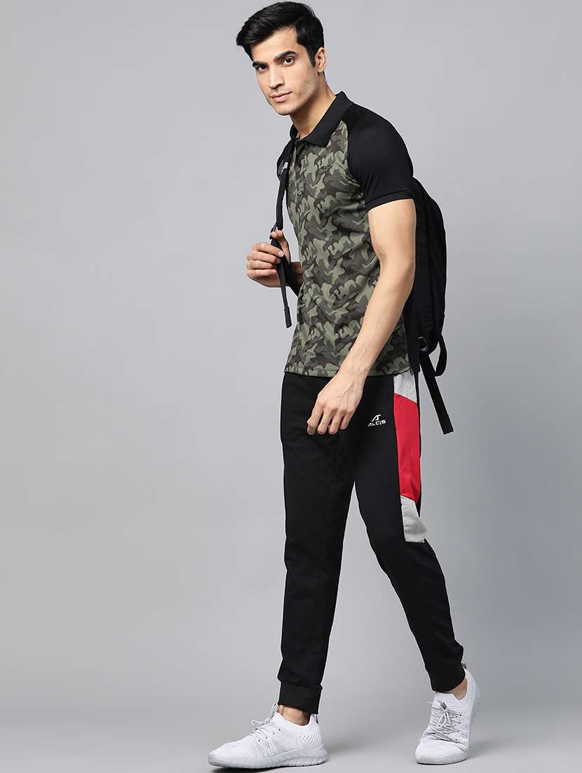 black side taped jogger - 17749659 - Standard Image - 3