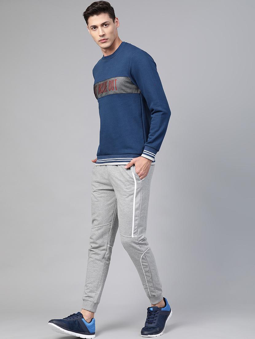 blue printed cut & sew sweatshirt - 17749711 - Standard Image - 3