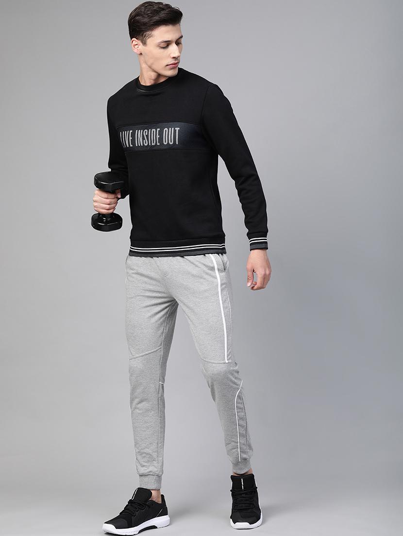 black printed cut & sew sweatshirt - 17749712 - Standard Image - 3