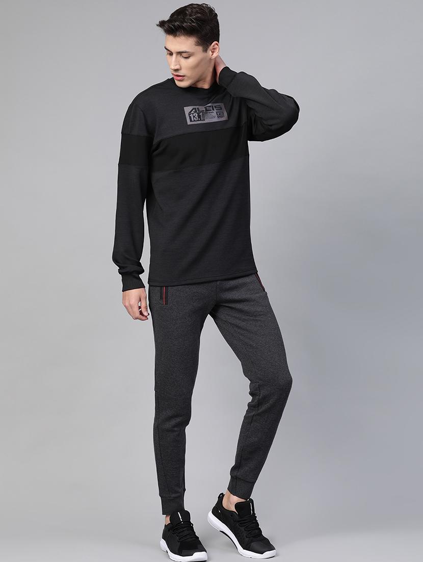grey printed cut & sew sweatshirt - 17749722 - Standard Image - 3