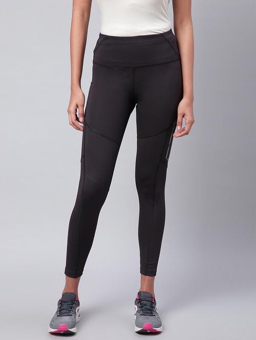 high rise solid track pant - 17749753 - Standard Image - 0
