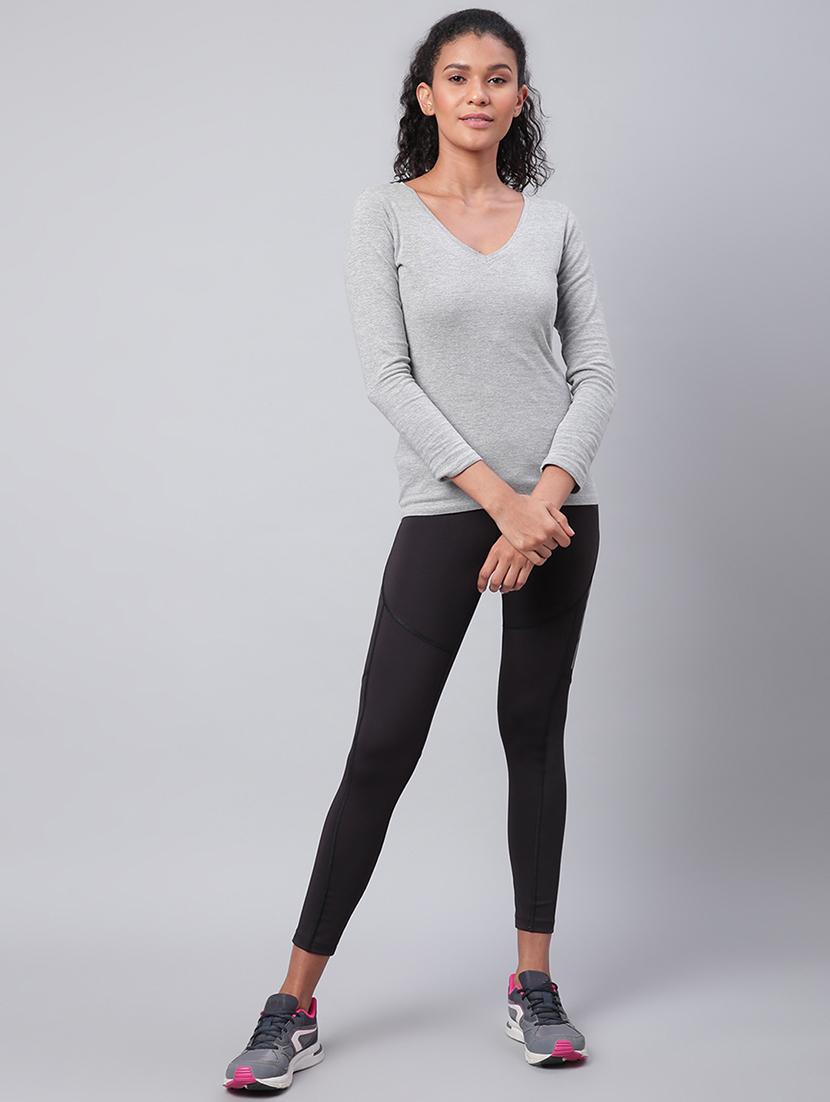 high rise solid track pant - 17749753 - Standard Image - 3