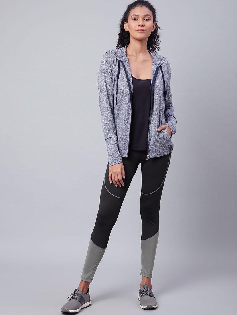 high rise contrast detail track pant - 17749788 - Standard Image - 3