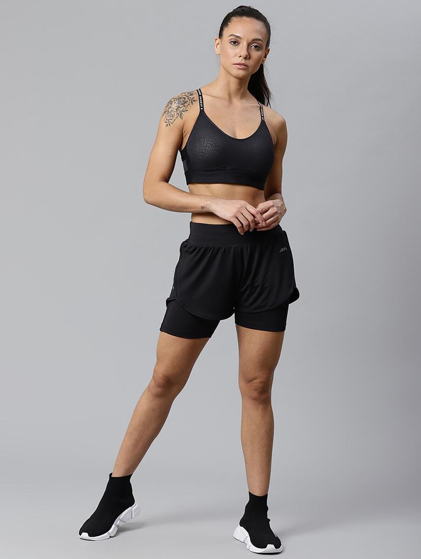 high rise sports shorts - 17749824 - Standard Image - 3