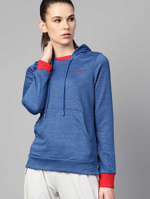 hooded neck solid sweatshirt - 17749861 - Standard Image - 0