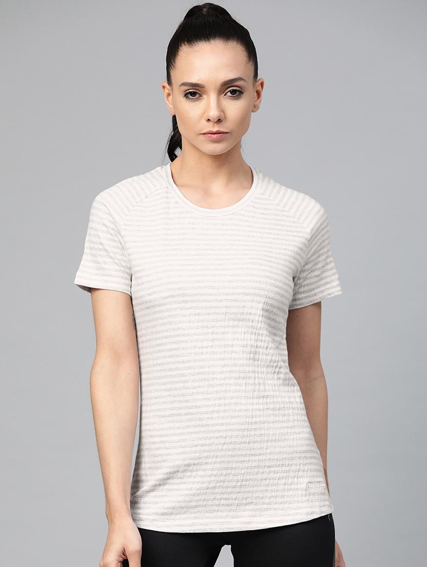 round neck striped tee 