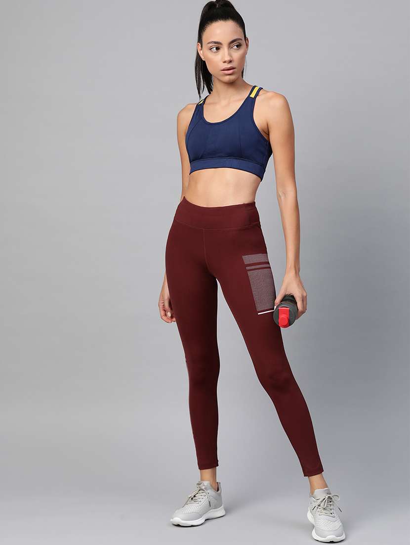 high rise color block leggings - 17750630 - Standard Image - 3