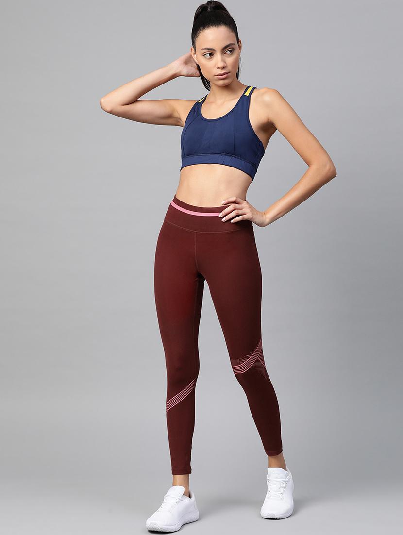 high rise color block leggings - 17750636 - Standard Image - 3