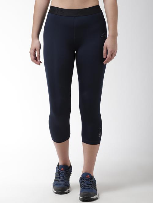 navy blue polyester leggings - 17750657 - Standard Image - 0