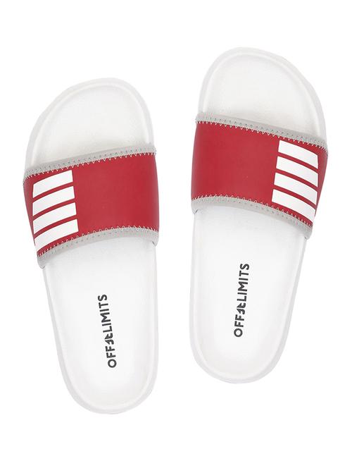 red slip on flip flops - 17750764 -  Standard Image - 0