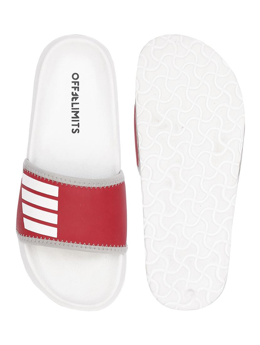 red slip on flip flops - 17750764 - Standard Image - 5