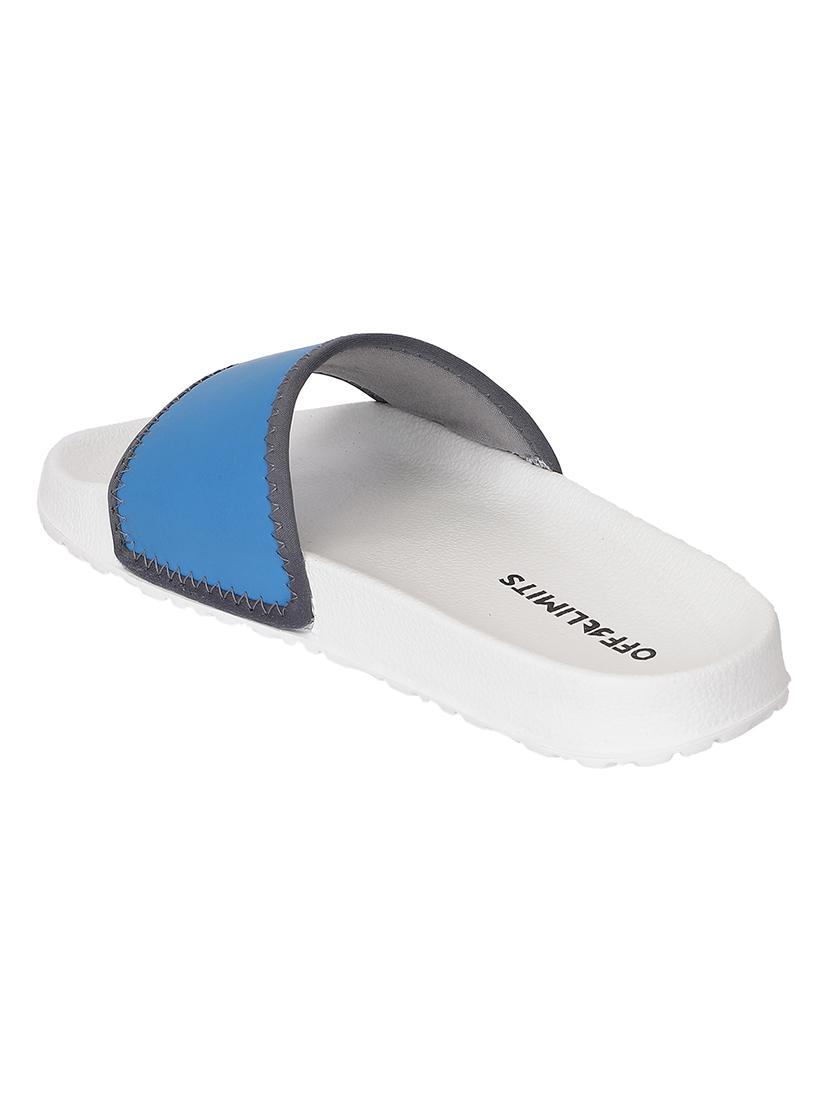 blue slip on flip flops - 17750765 -  Standard Image - 3