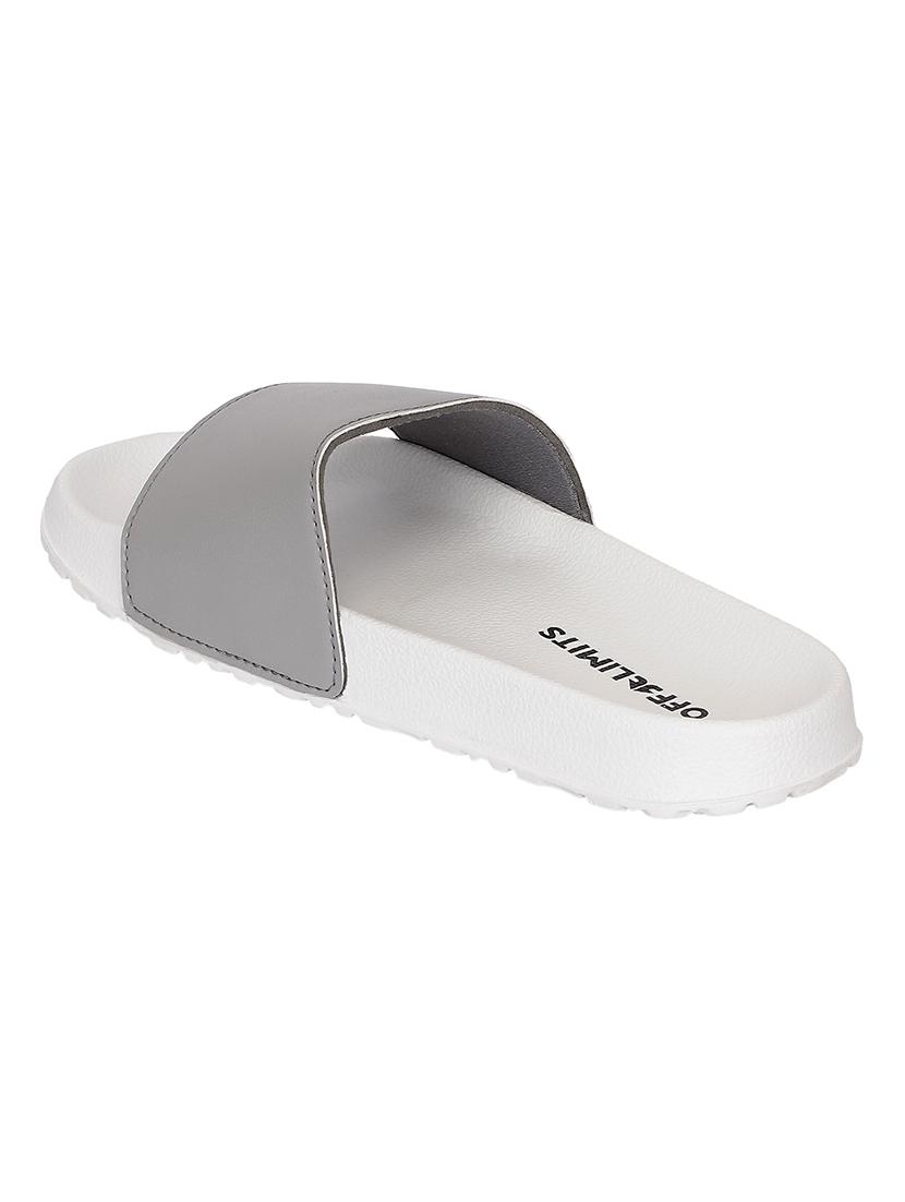 grey slip on flip flops - 17750770 - Standard Image - 3