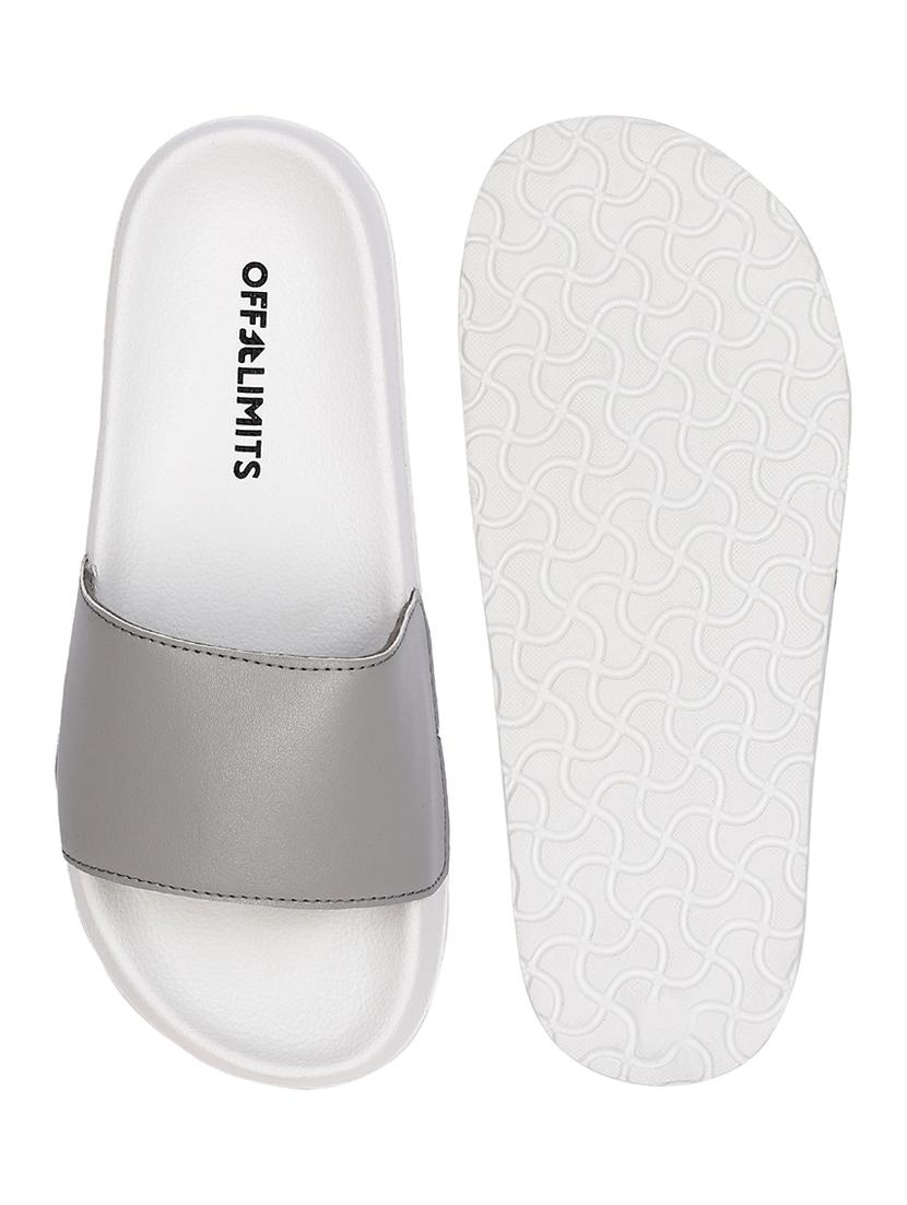 grey slip on flip flops - 17750770 - Standard Image - 5
