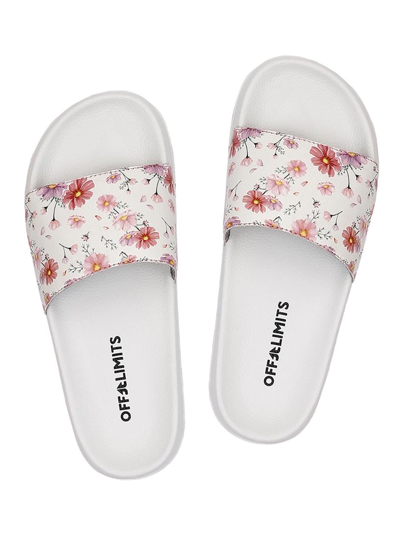 white slip on flip flops - 17750779 - Zoom Image - 0