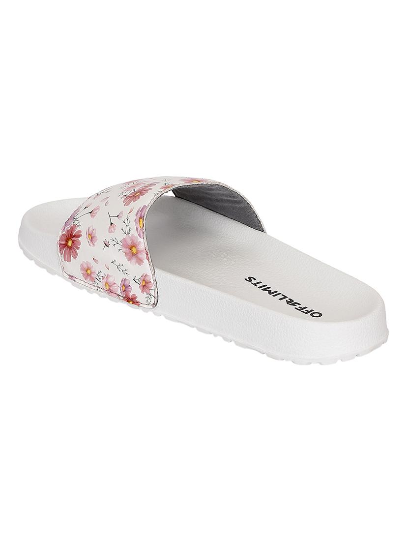 white slip on flip flops - 17750779 - Standard Image - 3