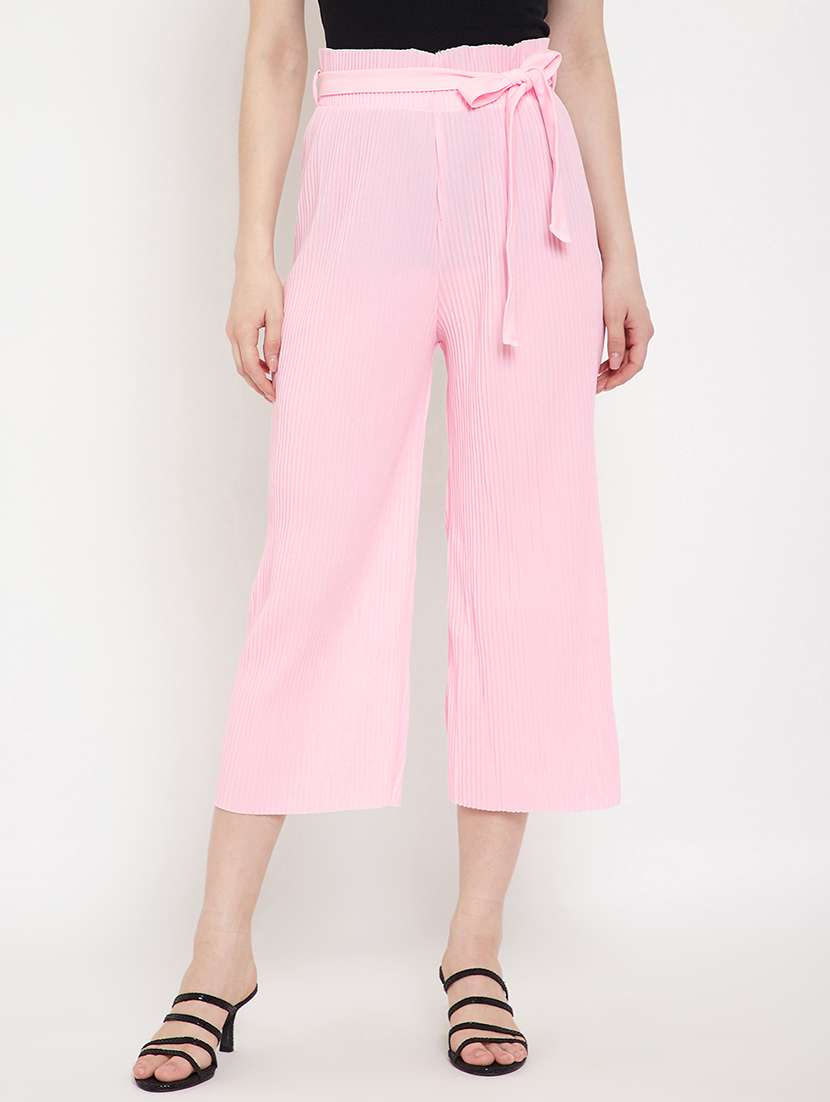 Tie Front Relaxed Fit Palazzo 
