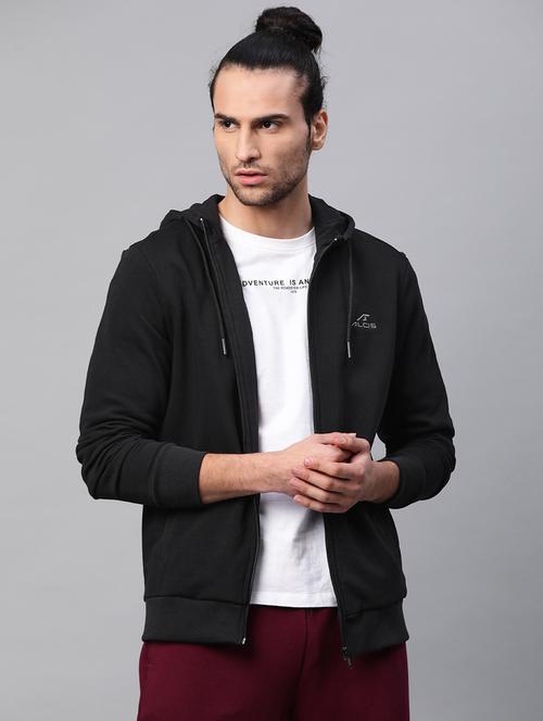 black solid sweatshirt - 17750880 - Standard Image - 0