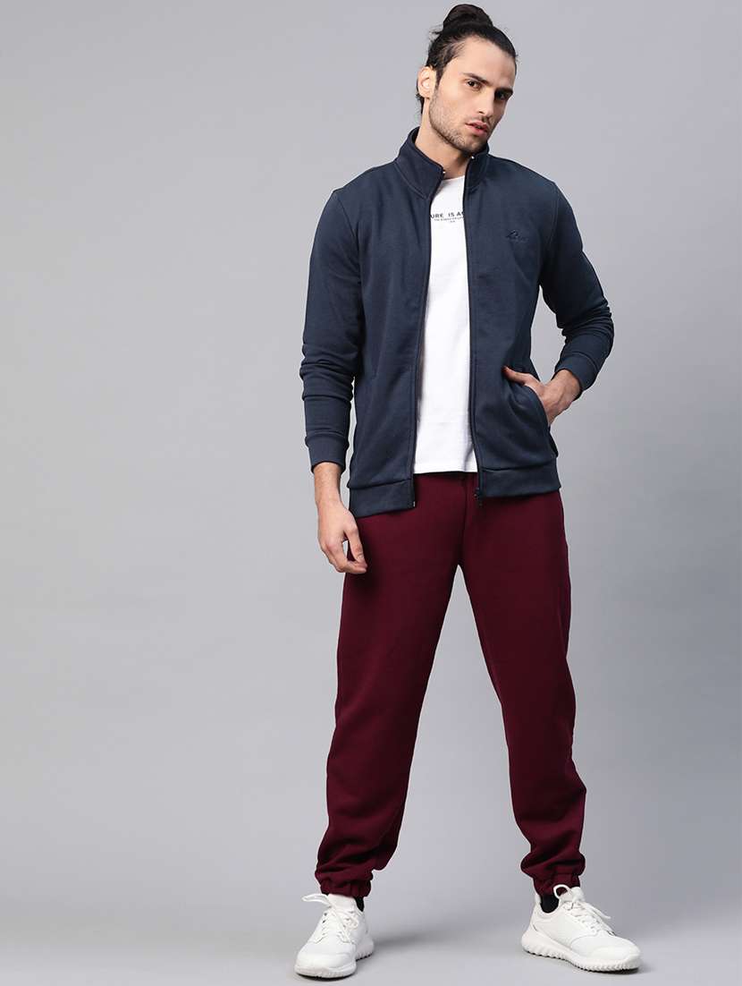 navy blue solid sweatshirt - 17750882 - Standard Image - 3