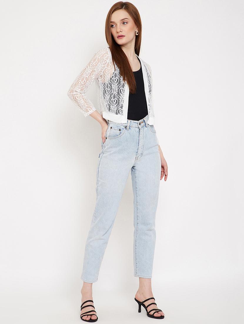 solid lace shrug - 17750899 - Standard Image - 3