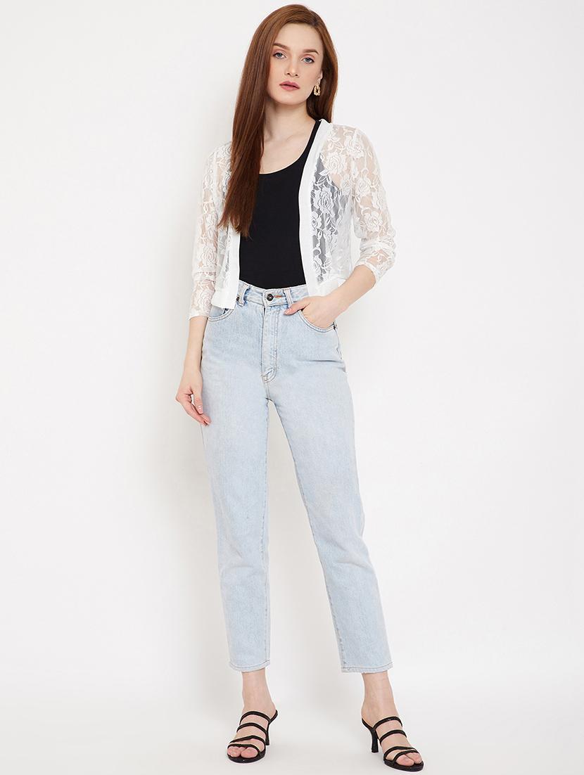 solid lace shrug - 17750905 - Standard Image - 3