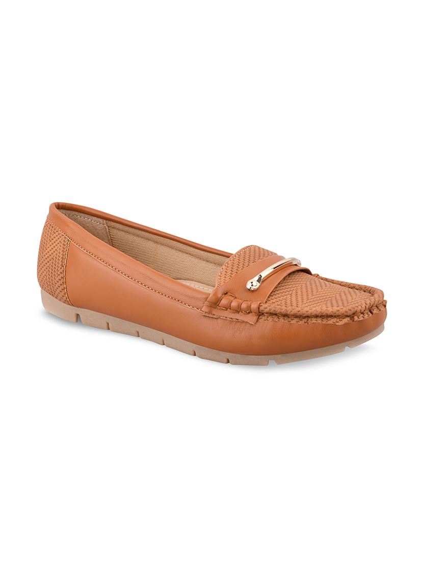 tan synthetic slip on casual shoes - 17750957 - Zoom Image - 0
