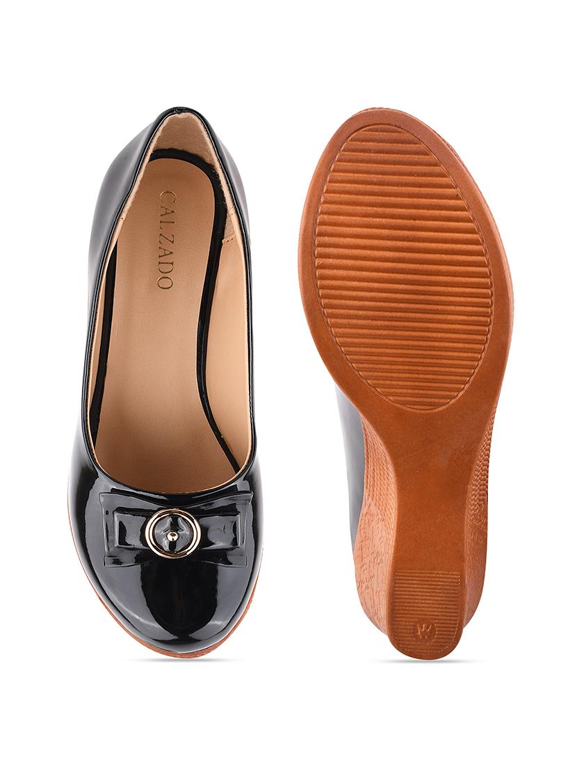 calzado women's casualwear beige color solid pumps heels belliey shoes - 17750971 - Standard Image - 3