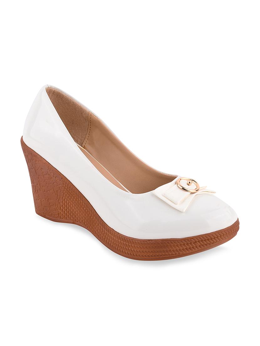 calzado women's casualwear beige color solid pumps heels belliey shoes - 17750973 - Zoom Image - 0
