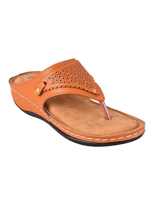 tan toe separator sandal - 17750992 - Standard Image - 0