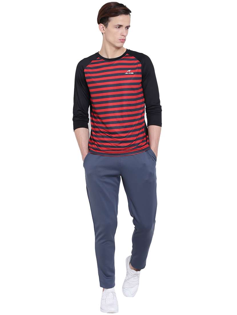 navy blue striped raglan t-shirt - 17751811 - Standard Image - 3
