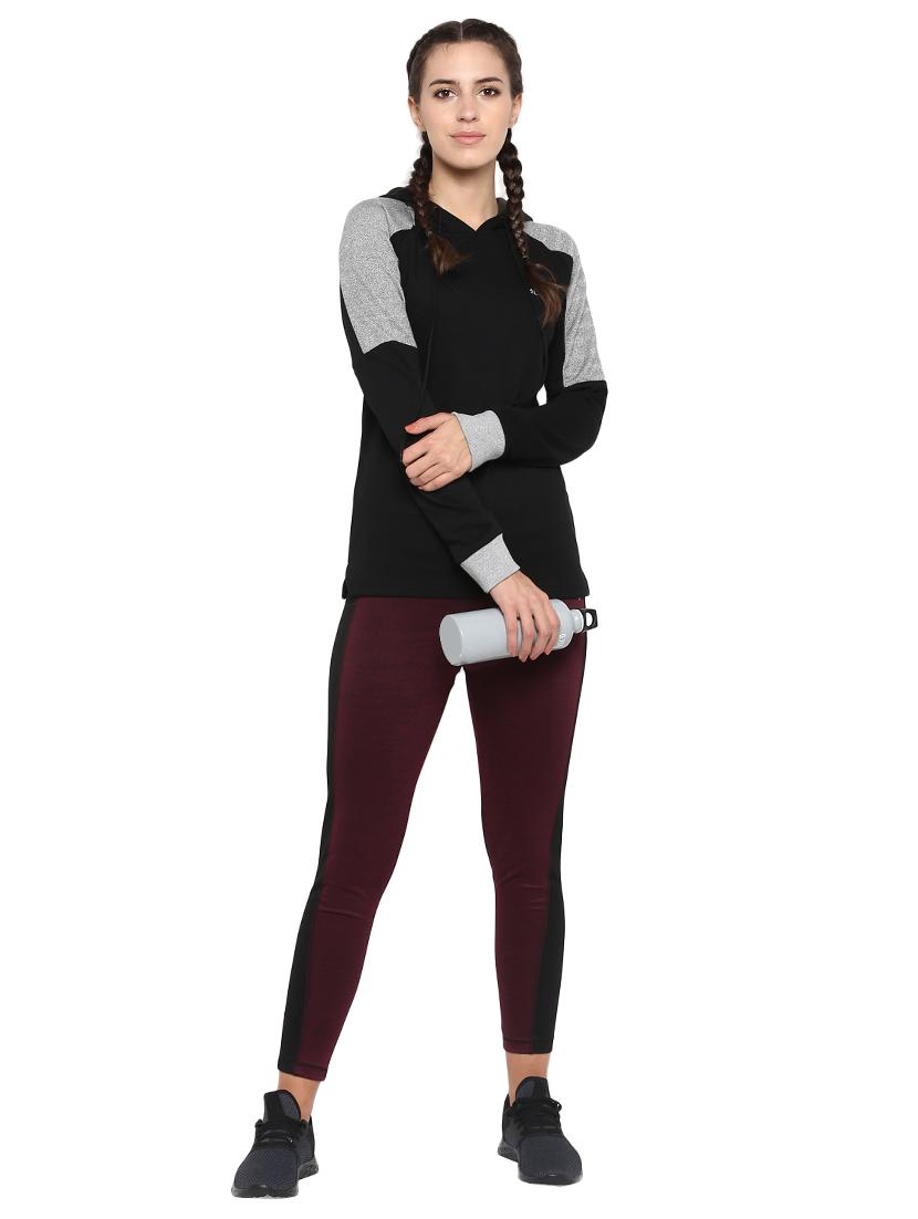 high rise color block leggings - 17751858 - Standard Image - 3