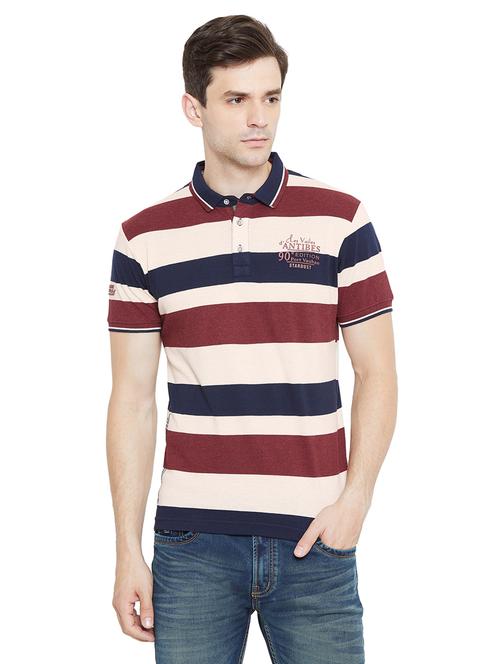 red striped polo t-shirt - 17751879 - Standard Image - 0